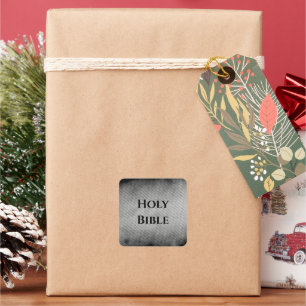 Holy Bible Christian Square Sticker