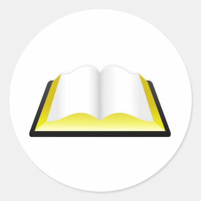 Holy Bible Classic Round Sticker (Front)