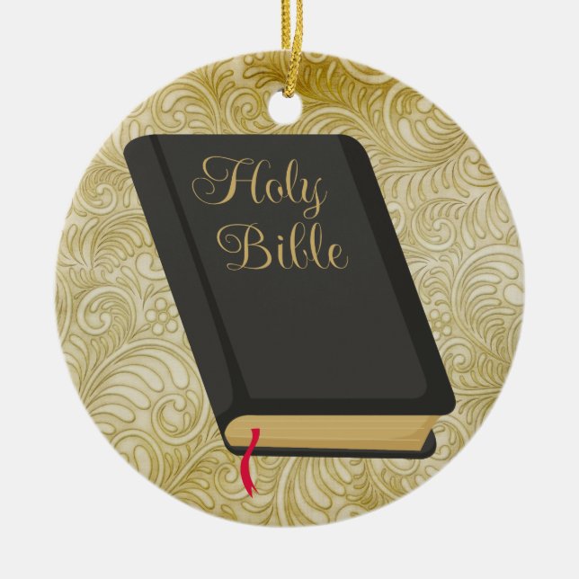 Holy Bible - SRF Ceramic Tree Decoration (Front)