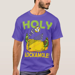 Holy Blockamole Beach Volleyball Players Avocado  T-Shirt