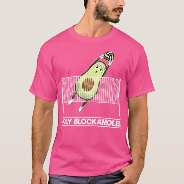 Holy Blockamole Volleyball Player T-Shirt (Front)