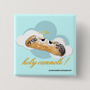 holy cannoli ! humourous parody pin