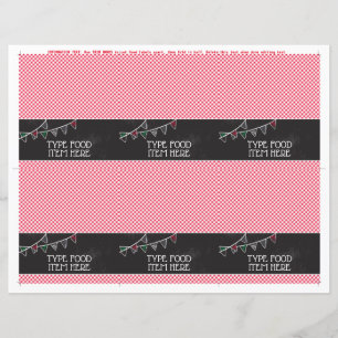 Holy Cannoli Party Food Labels Buffet Labels