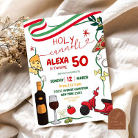 Holy Cannoli Pizza Wine Italian 50th Birthday