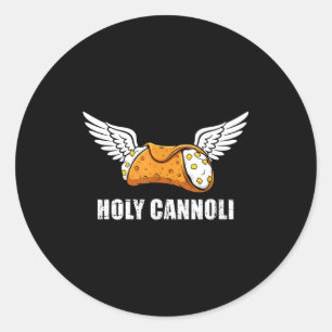 Holy Cannoli Tri-blend Funny Quote  Classic Round Sticker
