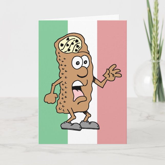 Holy Cannoli! You're 65! Funny 65th Birthday Card (Front)