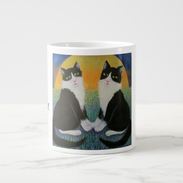 HOLY CATS! LARGE COFFEE MUG (Front)