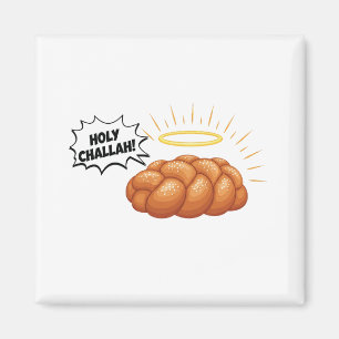 Holy Challah Hanukkah Jewish Jew Bread Magnet