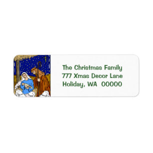 Holy Christmas Card Envelopes  Stickers