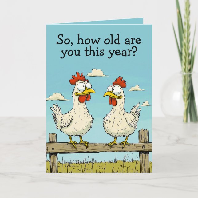Holy Cluck Birthday Card (Front)