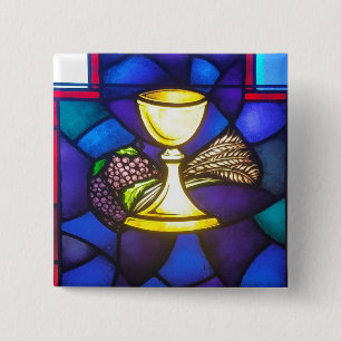 Holy Communion 15 Cm Square Badge