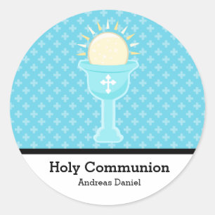 Holy Communion Classic Round Sticker