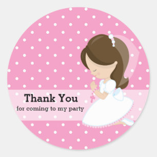 Holy Communion Classic Round Sticker