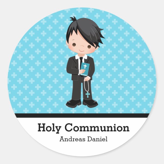 Holy Communion Classic Round Sticker (Front)