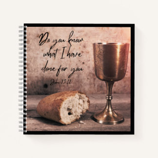 Holy communion, dove,  notebook