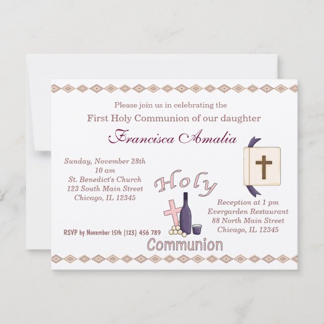 Holy Communion Invitation (Front)