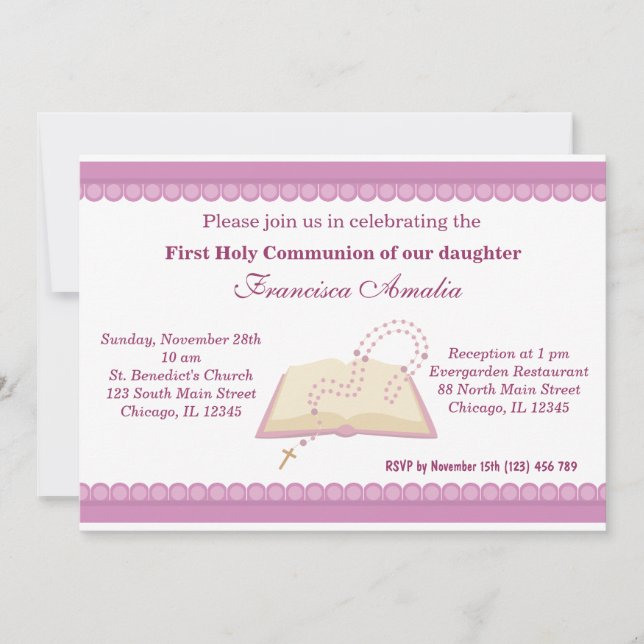 Holy Communion Invitation (Front)