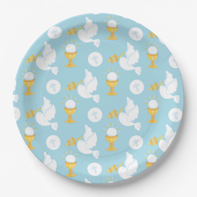 Holy Communion Paper Plate (Front)