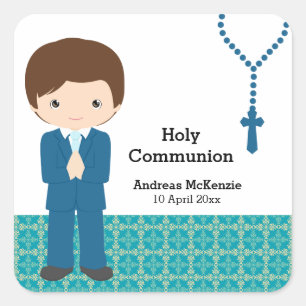 Holy Communion Square Sticker