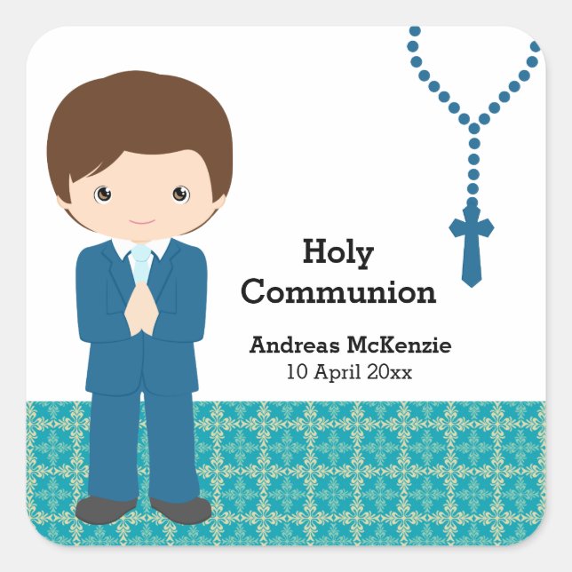 Holy Communion Square Sticker (Front)