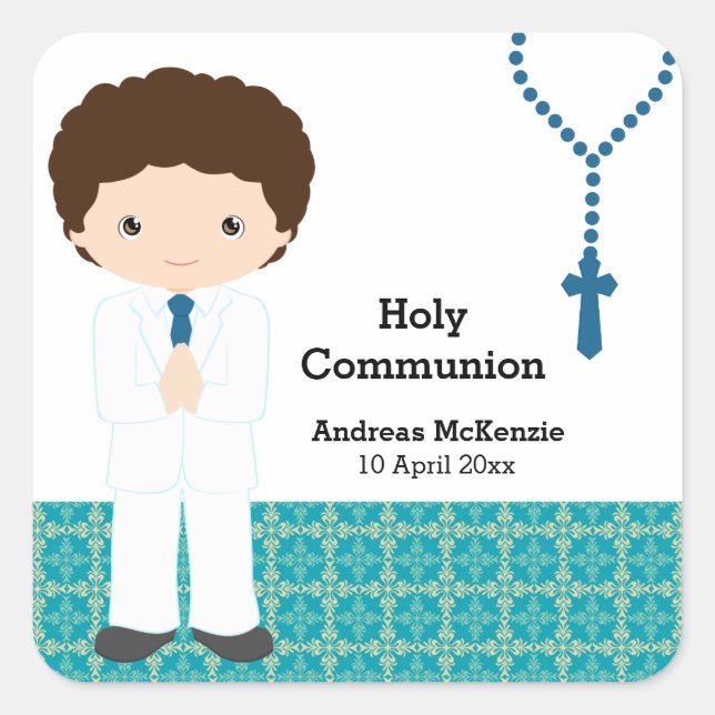 Holy Communion Square Sticker (Front)