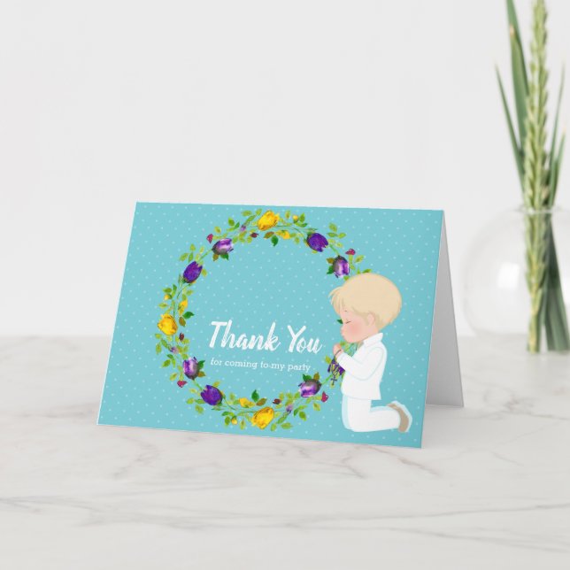 Holy Communion wreath * choose background colour Holiday Card (Front)