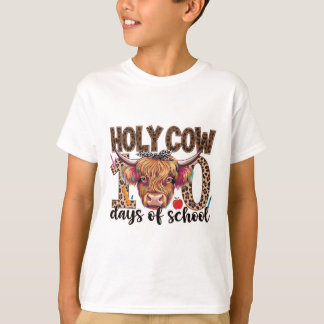 Holy Cow 100 Days Of School 100th Day School Teach T-Shirt
