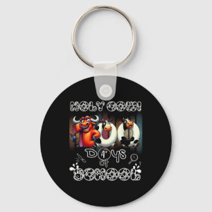 Holy Cow 100 Days Of School 100th Day Smarter Teac Key Ring