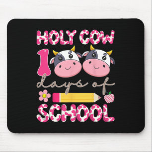 Holy Cow 100 Days Of School 100th Day Smarter Teac Mouse Pad