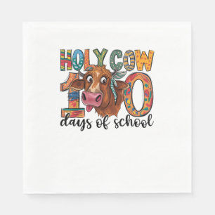 Holy Cow 100 Days Of School 100th Day Smarter Teac Napkin