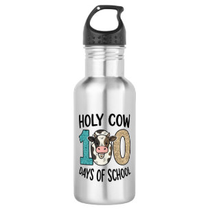 Holy Cow 100 Days of School Vintage Cow Shirt Desi 532 Ml Water Bottle