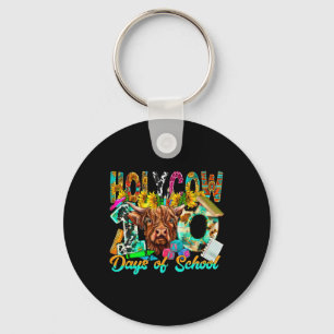 Holy Cow 100 Days Of School Western 100 Days Smart Key Ring