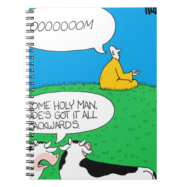 Holy Cow 2017 Zazzle Notebook (Front)