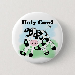 Holy Cow 6 Cm Round Badge