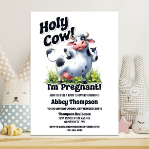 Holy Cow Baby Shower Invitation