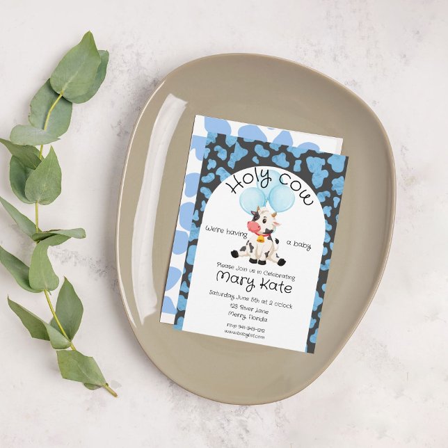Holy Cow Baby Shower Invitation (Creator Uploaded)
