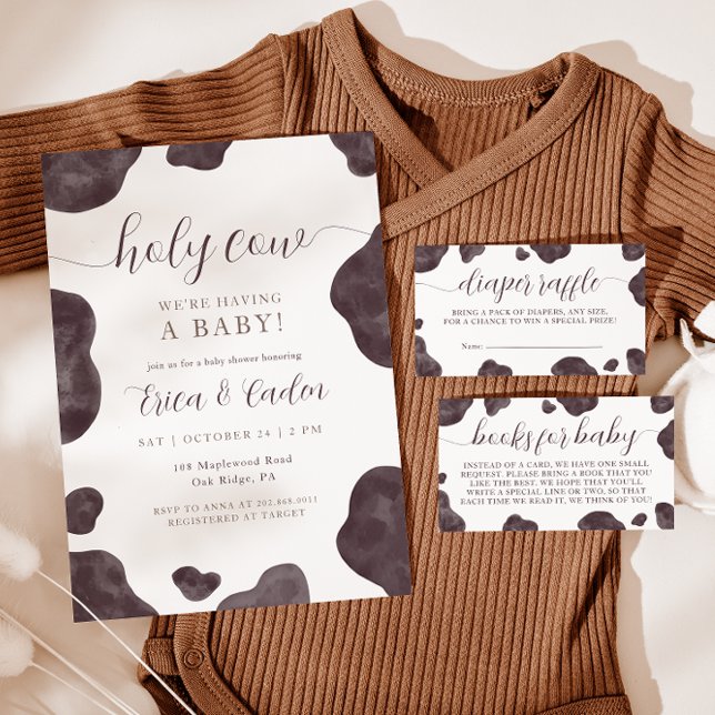 Holy Cow Baby Shower Invitation (Creator Uploaded)