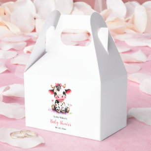 Holy Cow Baby Shower Minimalist girl baby shower Favour Box