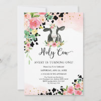 Holy Cow Birthday Invitation