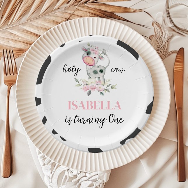 Holy Cow Birthday Paper Plate (Creator Uploaded)