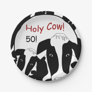 Holy Cow Birthday Paper Plates
