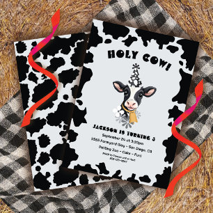 Holy Cow Birthday Party Invitation