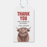 Holy Cow Birthday Thank You Cards Gift Tags