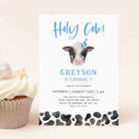 Holy Cow Boy 1st Birthday