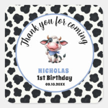 Holy Cow Boy First Birthday Farm Theme