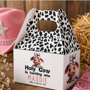 Holy Cow Caricatures I’m One Cowgirl 1st Birthday  Favour Box