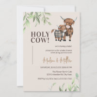 Holy Cow Greenery Rustic Farm Baby Shower