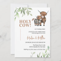 Holy Cow Greenery Rustic Farm Baby Shower 
