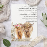Holy Cow Highland  Bridal Wedding Invitation<br><div class="desc">This design may be personalised in the area provided by changing the photo and/or text. Or it can be customised by clicking Personalise this Template and then choosing the click to customise further option and delete or change the colour of the background, add text, change the text colour or style,...</div>