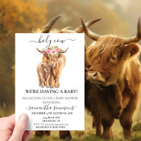 Holy Cow Highland Calf Baby shower